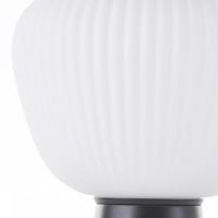 Stolná lampa Kaizen, výška 25 cm, opál, sklo