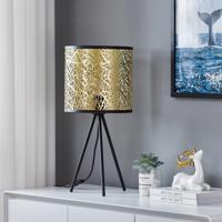 Stolná lampa Lindby Yonah, zlatá farba, kov, 56 cm, E27