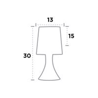 Stolná lampa Touch 3922, mosadz antická