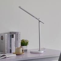 Stolná LED lampa Lindby Valtorin, biela