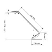 Stolná LED lampa MAULsolaris, antracitová