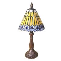 Stolová lampa 5LL-6110 v štýle Tiffany, hnedá