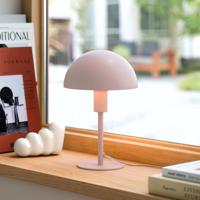 Stolová lampa Ellen Mini z kovu, zaprášená ružová