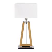 Stolová lampa HerzBlut Bi Bob, olejovaný dub/biela