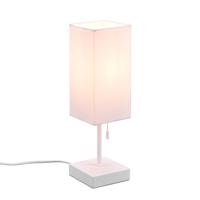 Stolová lampa Ole s pripojením USB, biela/biela