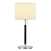 Stolová lampa Pull, textilné tienidlo, 53 cm