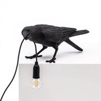 Stolová LED lampa Bird Lamp, hrajúca, čierna