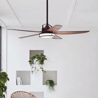 Stropný ventilátor Beacon w. Svetlo Louisville bronz/koa tichý