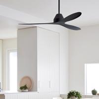 Stropný ventilátor Beacon Whitehaven čierny tichý 142 cm