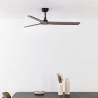 Stropný ventilátor Heywood M DC čierna/drevo tmavá