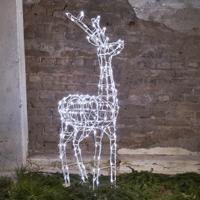 Svietiaca LED figúrka Pegasus, výška 120 cm