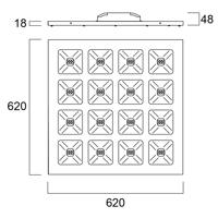 Sylvania Quadro DALI panel 36 W 4 650 lm 840