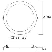 Sylvania Start LED stropné svietidlo 5in1 Ø 29cm 18W