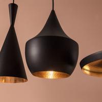 Tom Dixon Beat Range Linear závesné 6-pl. čierna