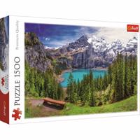 Trefl Puzzle Jazero Oeschinen, Alpy 1500 dielikov