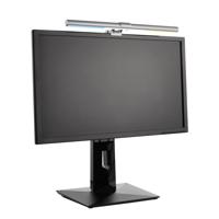 Upínacia LED lampa Screen, USB, CCT, strieborná