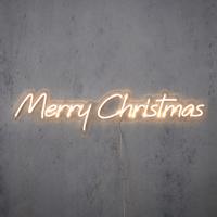 Wandlamp neon wit - Merry Christmas