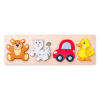 Woody Puzzle Baby na doske, 4 motívy