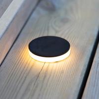 Záhrada 24 Decklight čierna 3W bočné Ø6cm