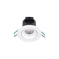 Zapustené bodové svietidlo Sylvania LED Start, biele, CCT, IP44