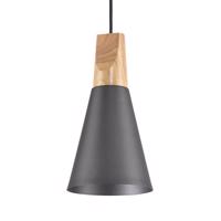 Závesná lampa Bicones v čiernej, Ø 14 cm