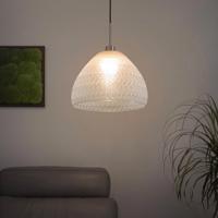 Závesná lampa Fraktal Bowl z PET fliaš, priehľadná