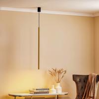 Závesná lampa Laser, jednoplameňová, mosadz, tienidlo 75 cm