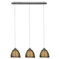 Závesná lampa Relax, 3-plameňová bronz