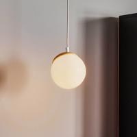 Závesná lampa Sfera 1-plameňová sklo/drevo svetlé