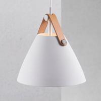 Závesná lampa Strap, Ø 16,5 cm, biela