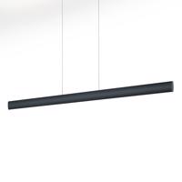 Závesné LED svietidlo Runa, čierne, dĺžka 132 cm