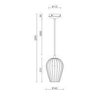 Závesné svietidlo Beacon Callam Ø 16 cm, čierna farba, kov