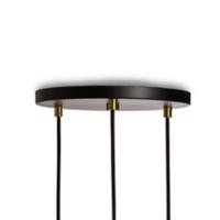 Závesné svietidlo Tala Triple Pendant round E27 clear black/walnut