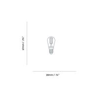 Žiarovka Tala LED E14, 2 W, tónované sklo, 2 200 K, 120 lm